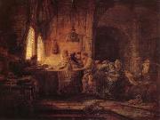 REMBRANDT Harmenszoon van Rijn The Parable of the Laborers in the Vineard Spain oil painting artist